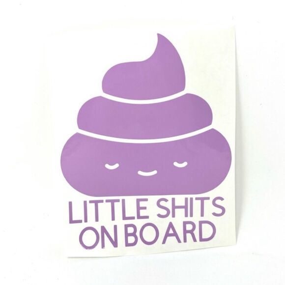 🆕 “Little Shits On Board” Decal - Picture 3 of 3